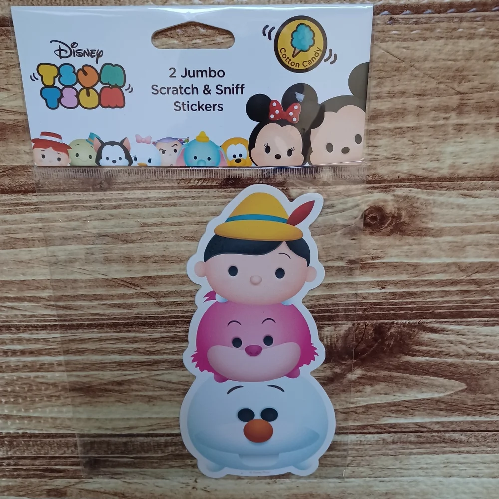 Disney Tsum Tsum Jumbo Stickers Scent Co. Inc Set Mickey Olaf Winnie Pooh Stitch